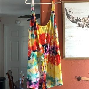 Tie dye shorts jumper